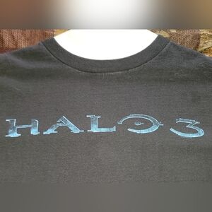 HALO Logo Black Graphic Tee in Blue